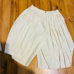 Tory Burch Cream Pleated Garment NWT